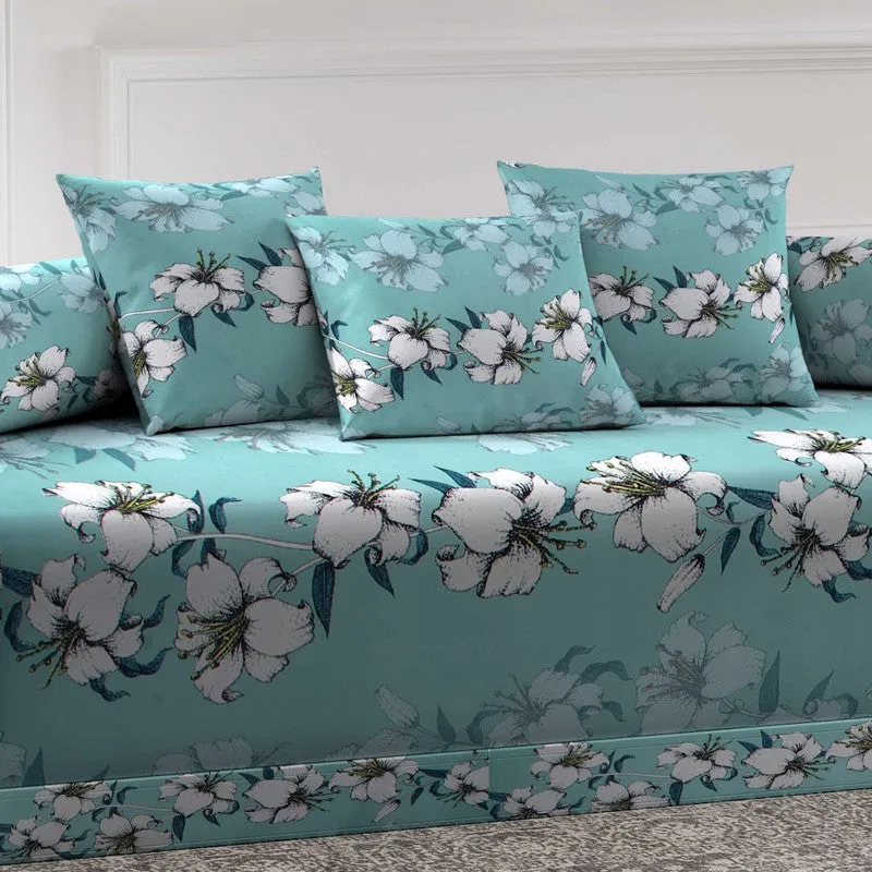 Fleurin Printed Diwan Set - Six Piece Set media 4