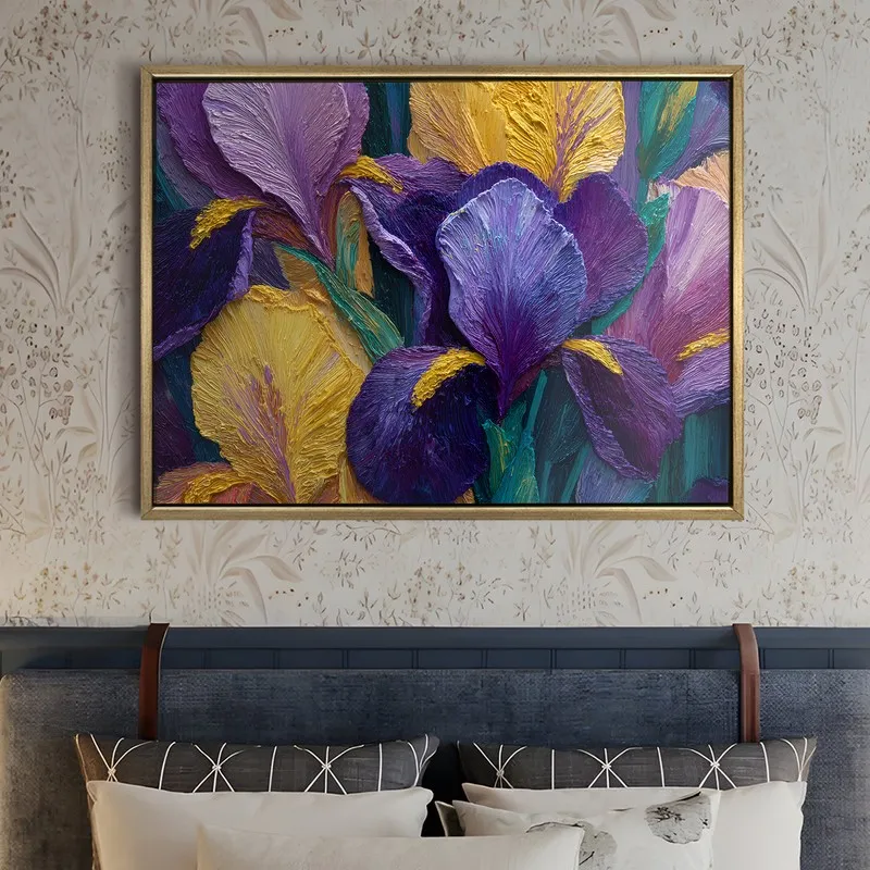 Royal Bloom Canvas Wall Painting With Frame media 5