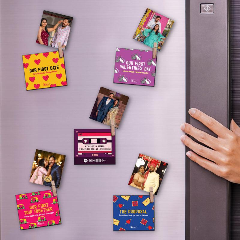 Love Story Fridge Magnet - Set Of Six media 3