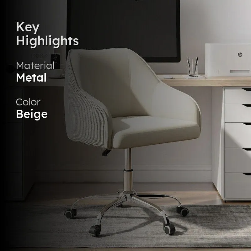 Seatron Metal Office Chair - Beige media 2