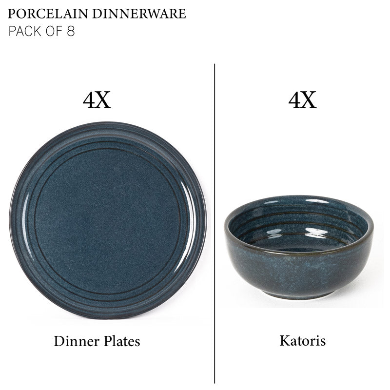 Estia Dinner Set (Saphire Blue) - 8 Piece Set media 7