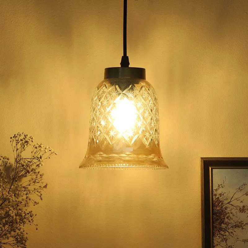 Bell Curve Elegant Glass Pendant Lamp media 3