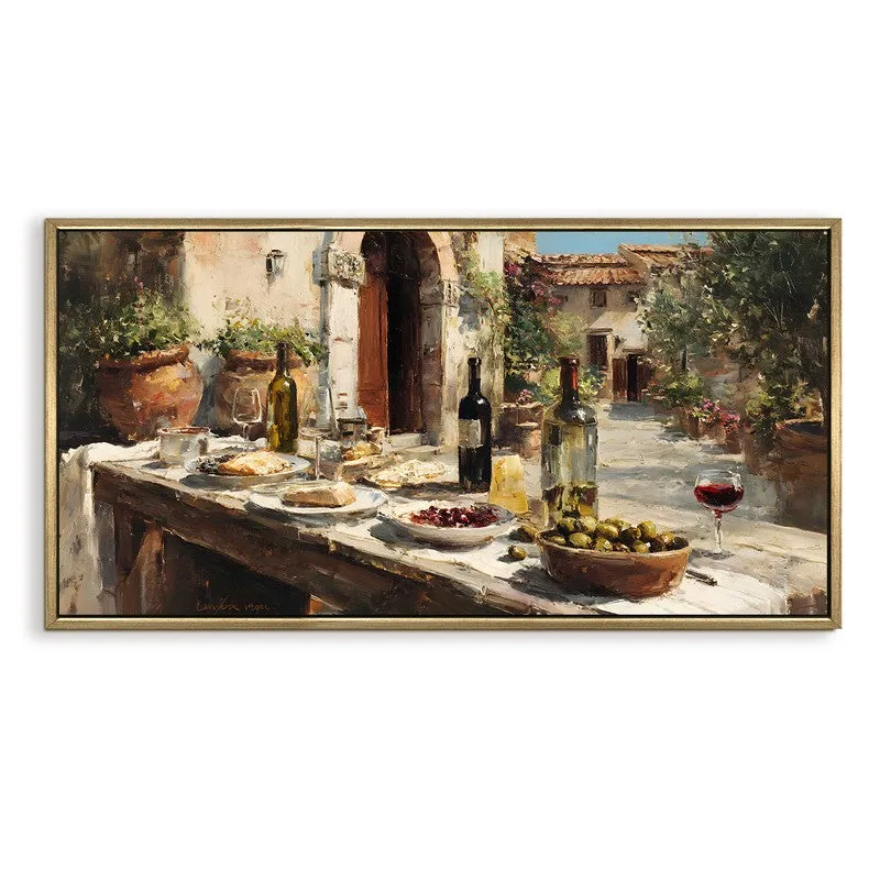 Gathered Canvas Wall Painting With Frame media 3