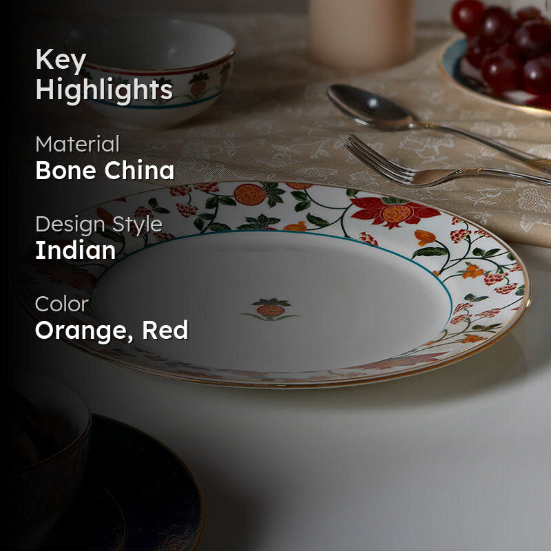 India Circus Parisienne Bone China Dinner Plate media 2