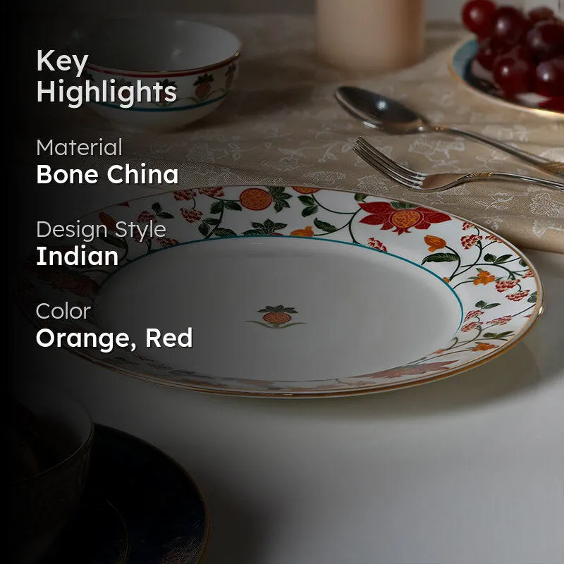 India Circus Parisienne Bone China Dinner Plate media 2