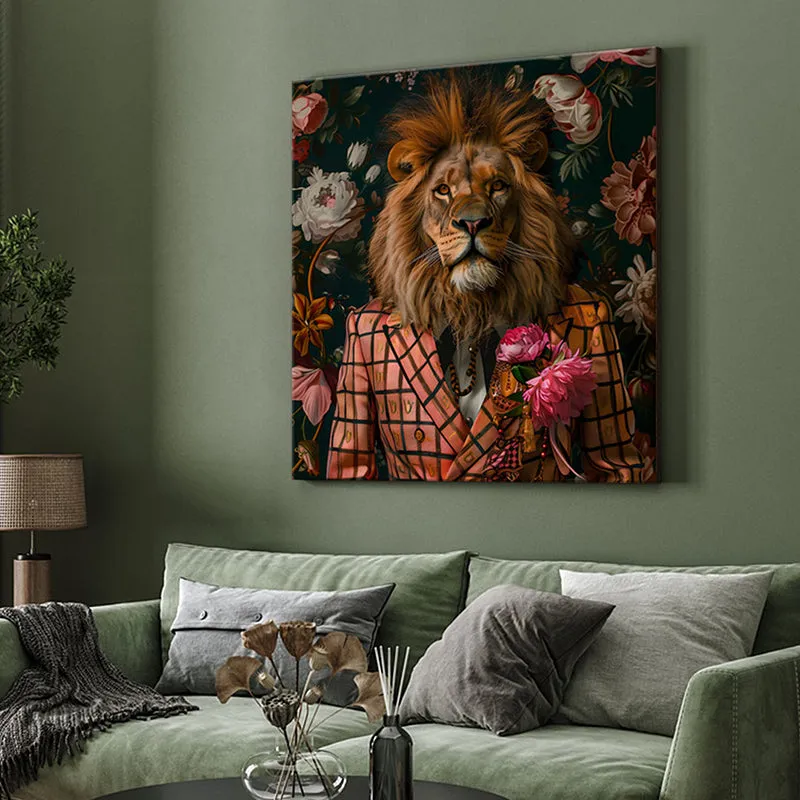 Modern Lion Wall Painting media 4