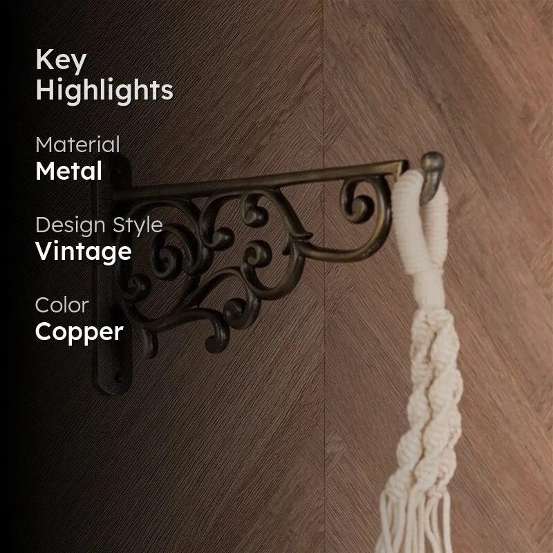 Wilme Vintage Wall Bracket - Antique Gold media 2
