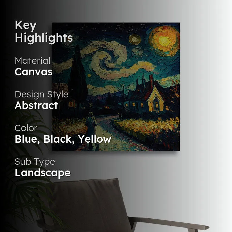 Starry Night Dream Canvas Wall Painting media 2