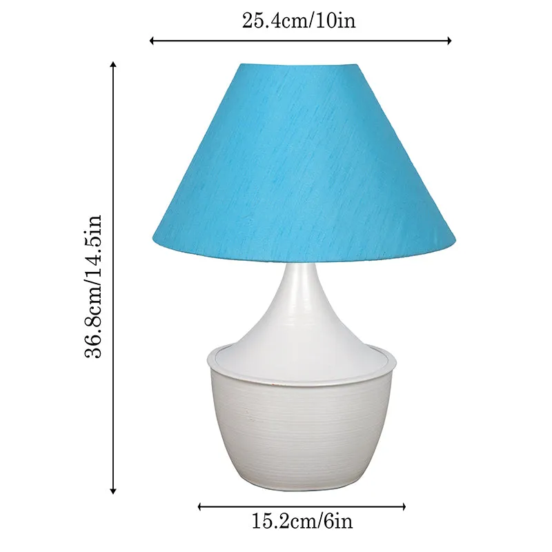 Obliqe Metal Table Lamp - Blue,White media 5