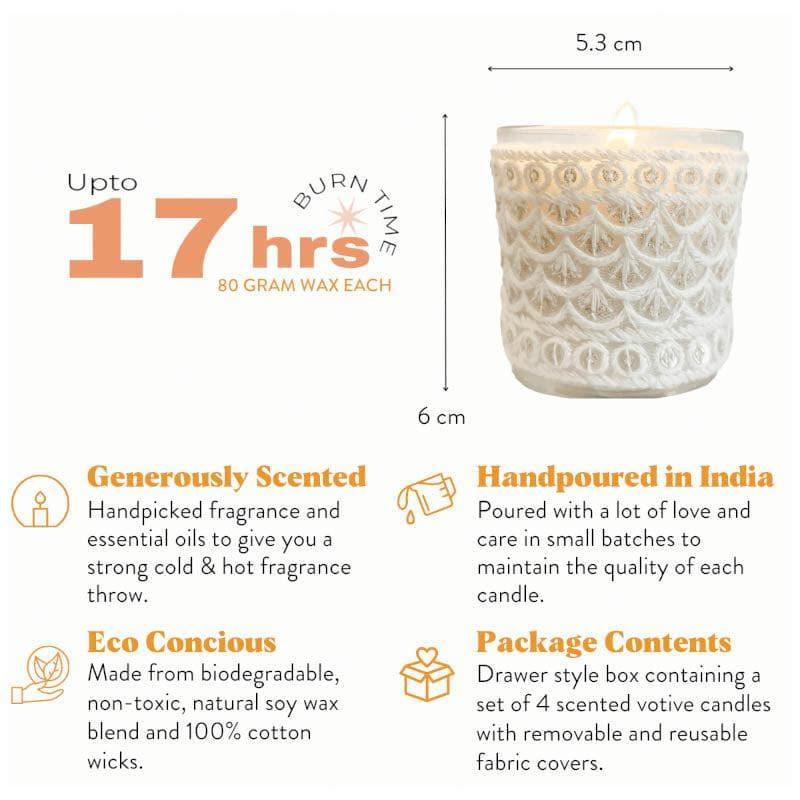 Raina Votive Scented Candle - Set Of Four media 5