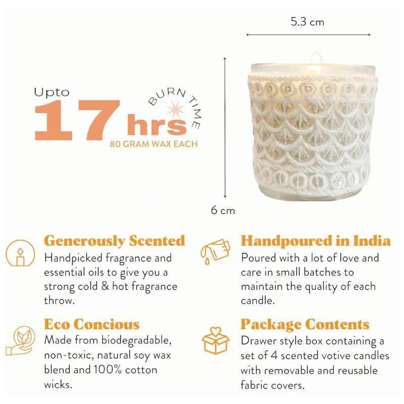Raina Votive Scented Candle - Set Of Four media 5