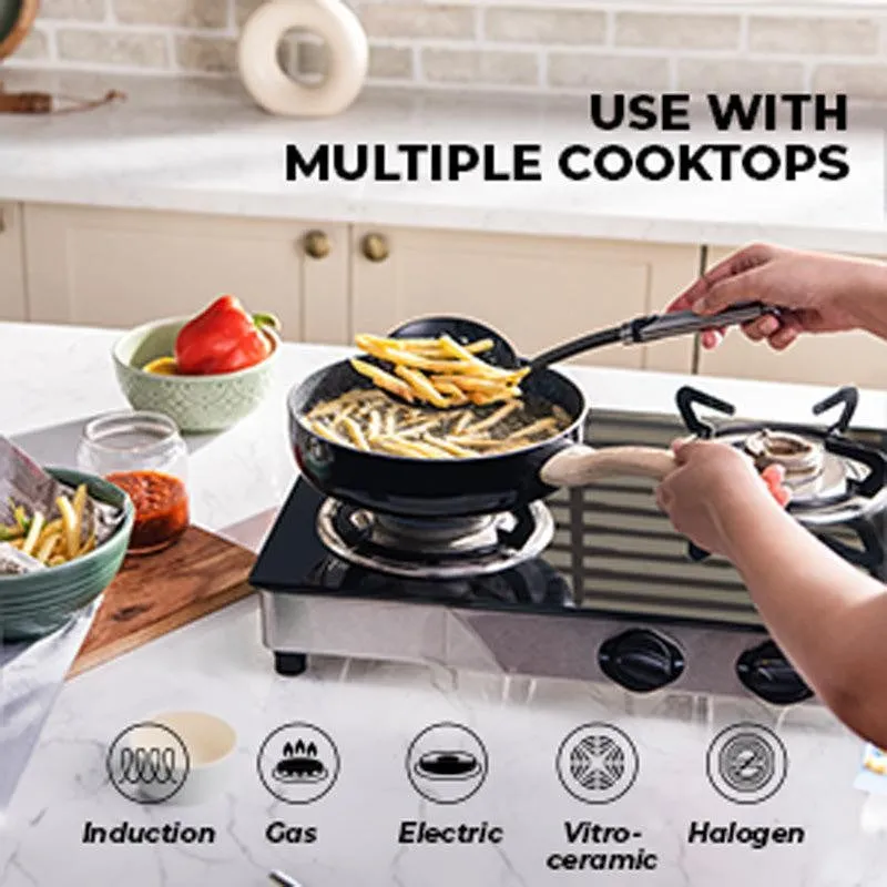 Bergner Induction Safe Frying Pan With Lid - 3000 ml/10 Inches media 5