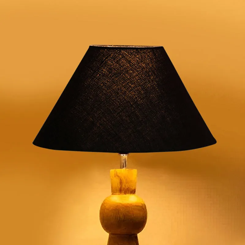 Angler Neo Wooden Table Lamp - Black,Brown media 4
