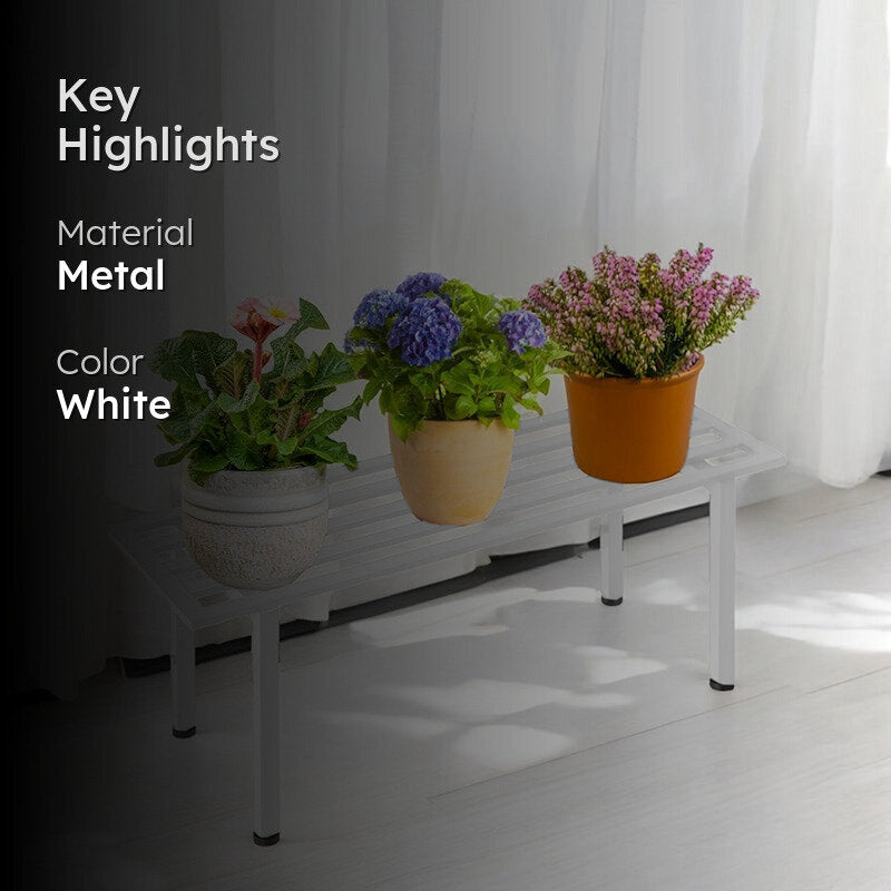 Planar Metal Planter - White media 2