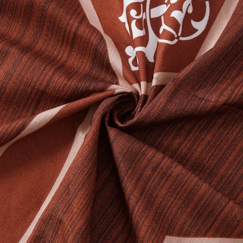 Swayam Jhankar Jill Cotton Bedsheet (Wine) - 200 TC media 3
