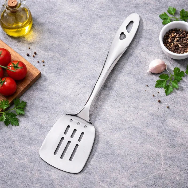 Slotted Stainless Steel Turner - 27 CM media 3