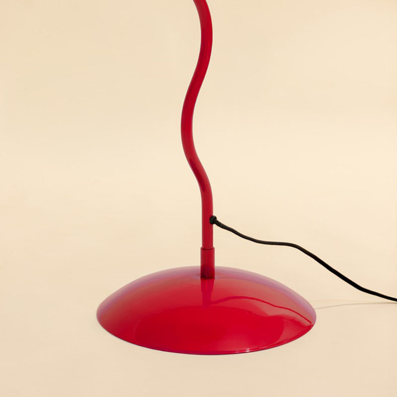 Fig Living Wavy Iron Floor Lamp - Crimson Red media 10