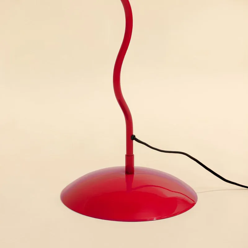 Fig Living Wavy Iron Floor Lamp - Crimson Red media 10