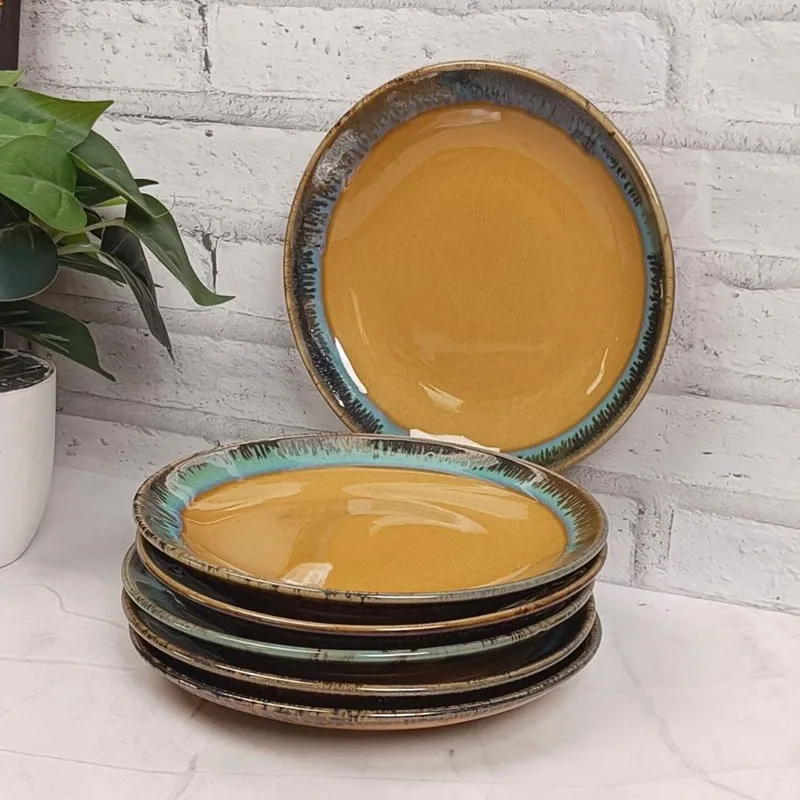Porcelli Ceramic Dinner Plate - Set Of Six media 8