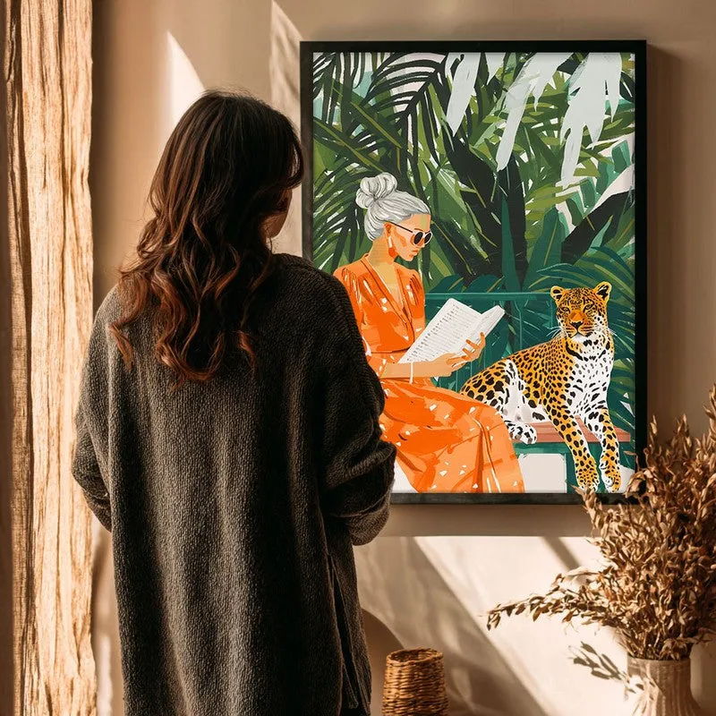 Aranya Grace Canvas Wall Painting With Black Frame media 4