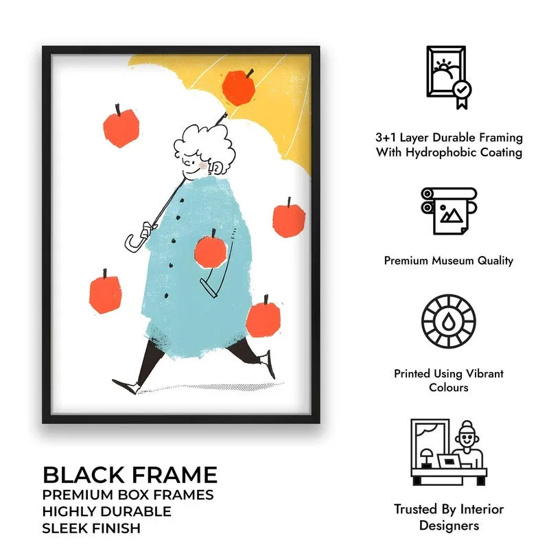 Fruit Fall Archival Canvas Wall Art - Black media 10