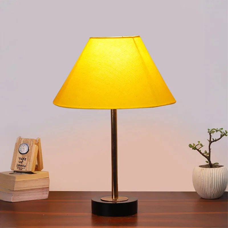 Cotin II Rodin Wooden Table Lamp - Yellow,Gold,Black media 2