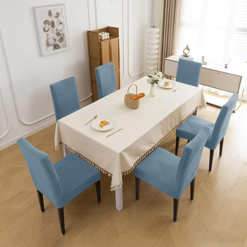 Darvona Polyester Chair Cover - Set Of Six media 1
