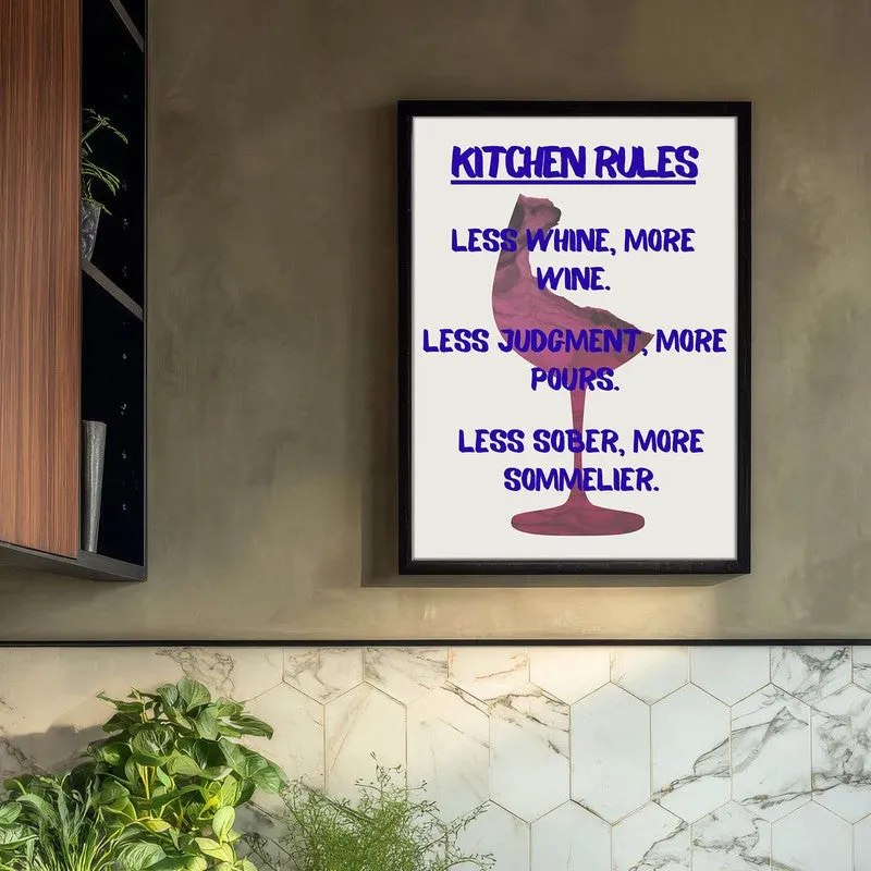 Flavor Font Archival Canvas Wall Art - Black media 3