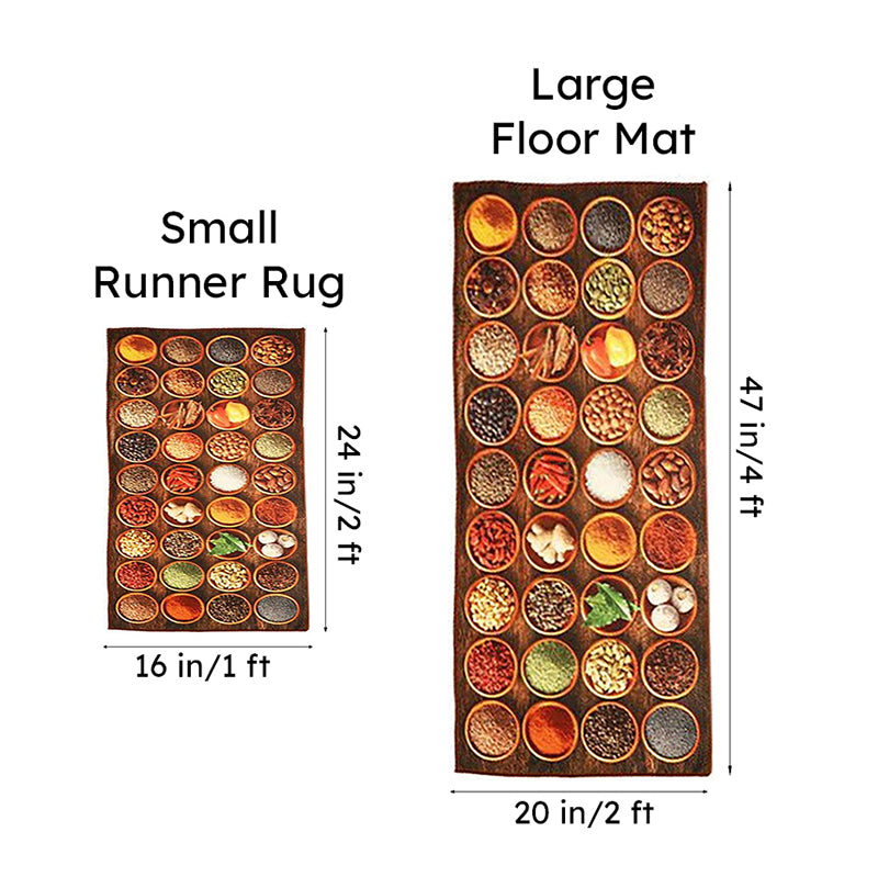 Favour Burst Kitchen Nylon Runner Rug - Set Of Two image 9