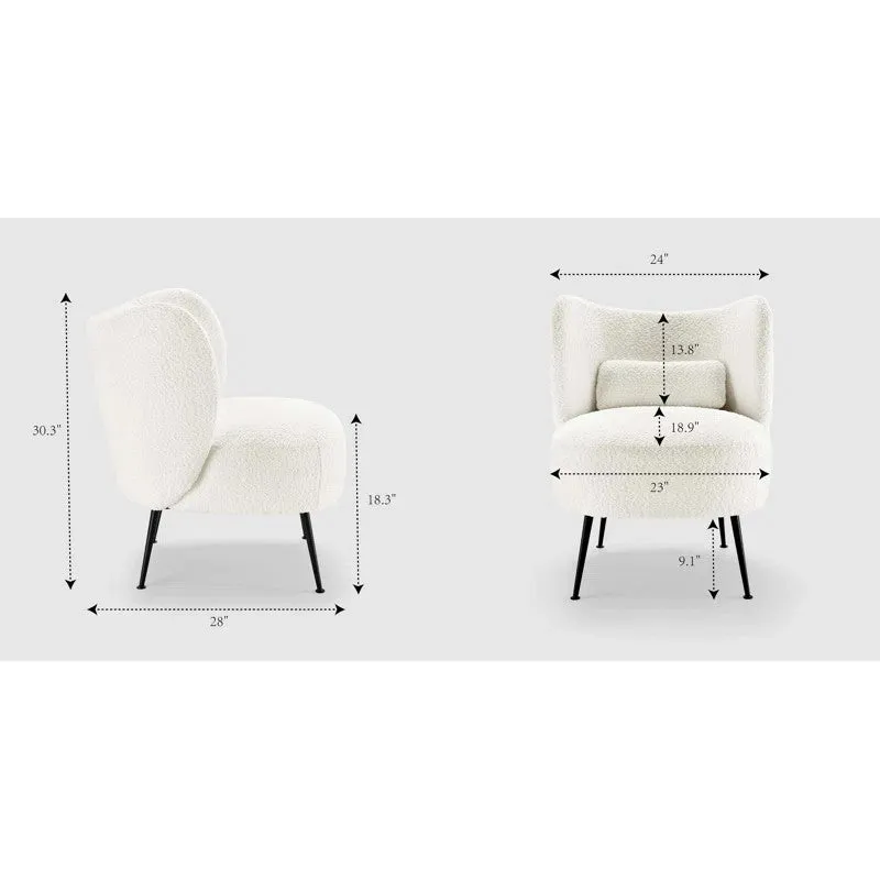 Modvyn Neem Wood Accent Chair - White media 10