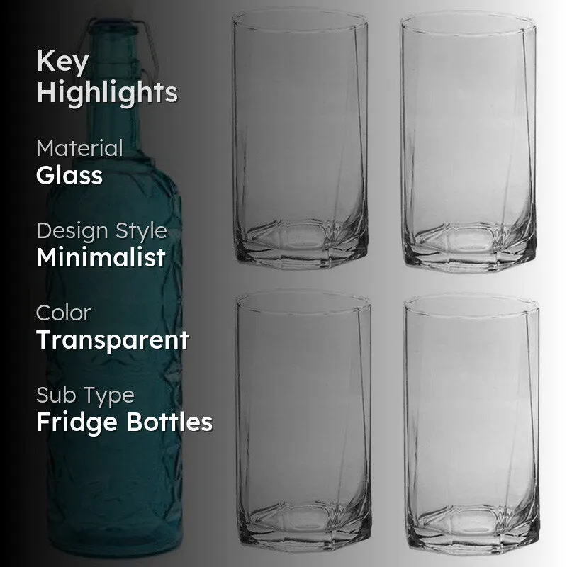 Banks 1000 mL Water Bottle With 250 mL Glasses - Five Piece Set media 2