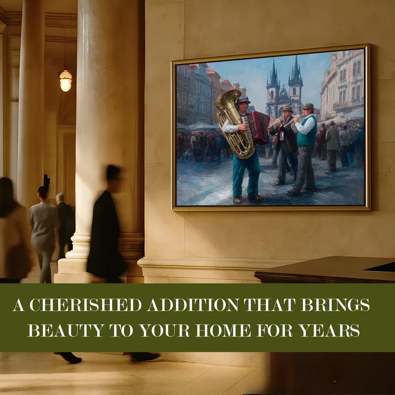 Oldcity Rhythm Canvas Wall Painting With Frame media 7