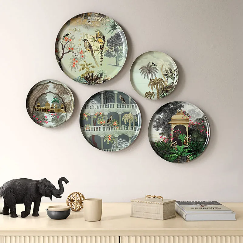 India Circus Victorian Aviary Iron Wall Plate - Set Of Five media 1