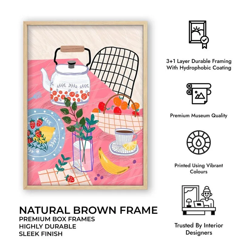FineDining Archival Canvas Wall Art - Brown media 11