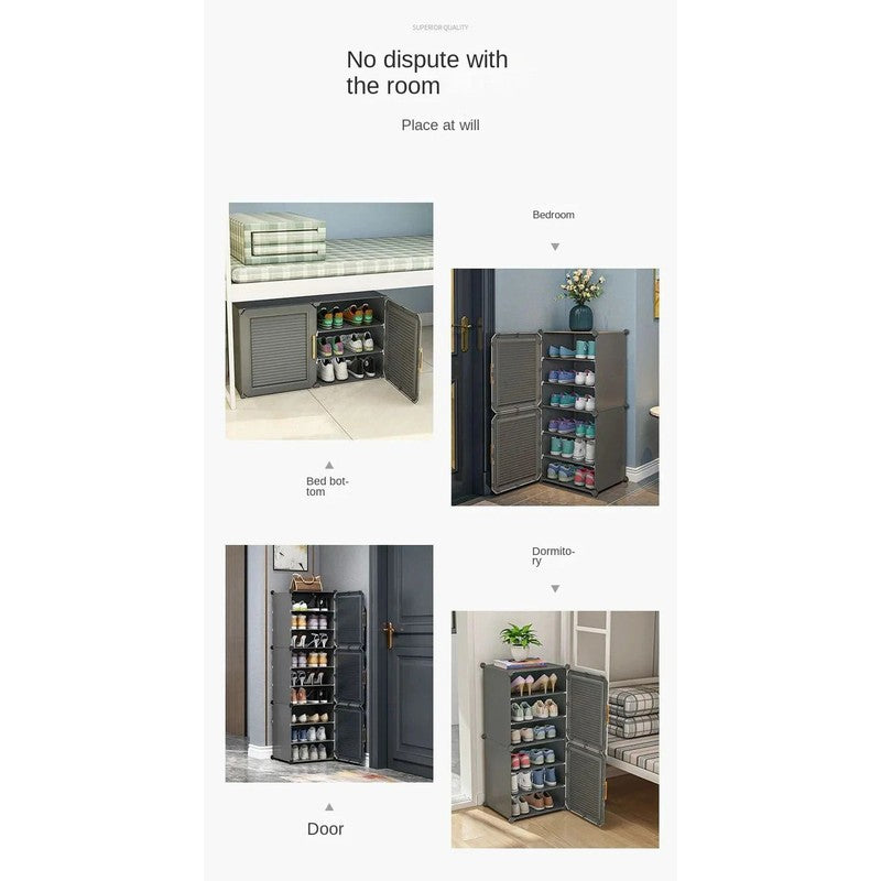 CleanStep Grey Plastic & Metal Shoe Racks media 4