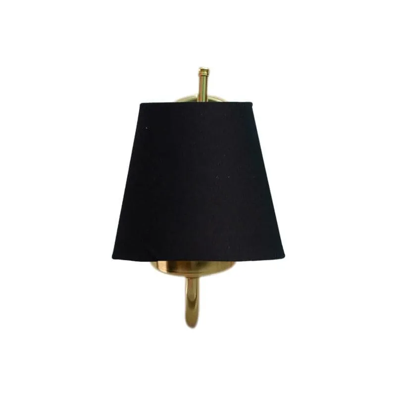 Galora Fabric & Metal Wall Lamp - Black media 4