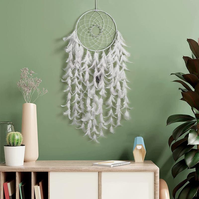 Feather Cascade Dreamcatcher With Light media 3