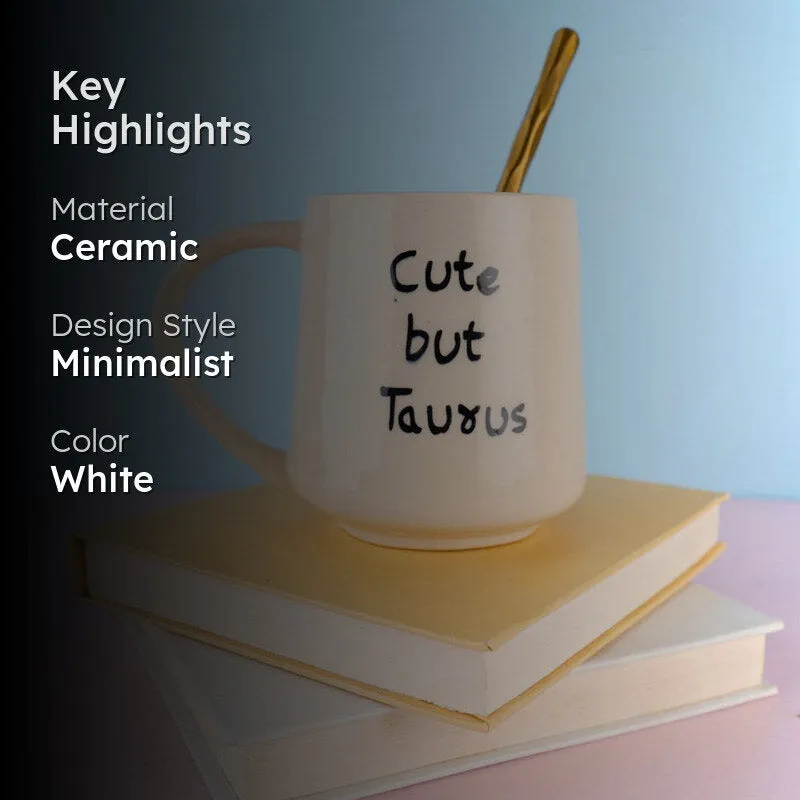 Cute But Taurus Coffee Mug (250 mL) media 2