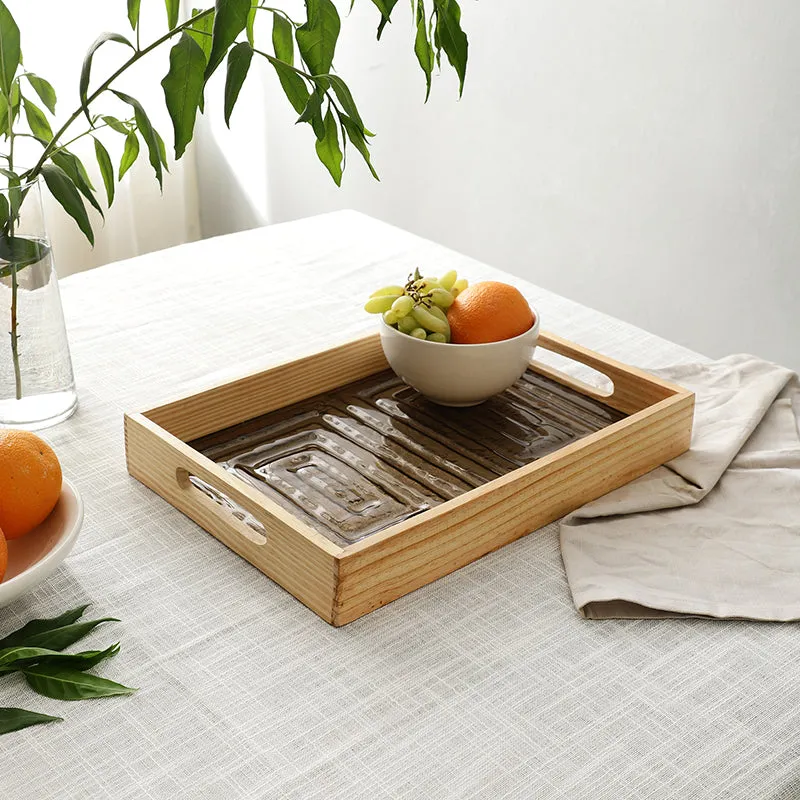 Nyma Serving Tray - Brown media 1