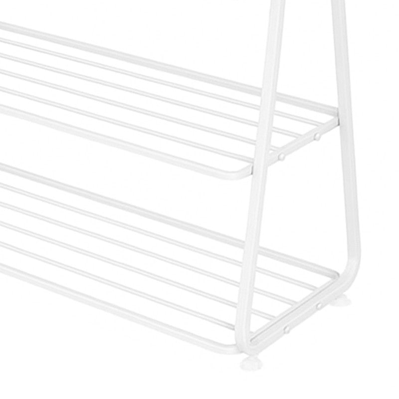 Shoehive 3-tier Metal Shoe Rack - White media 4