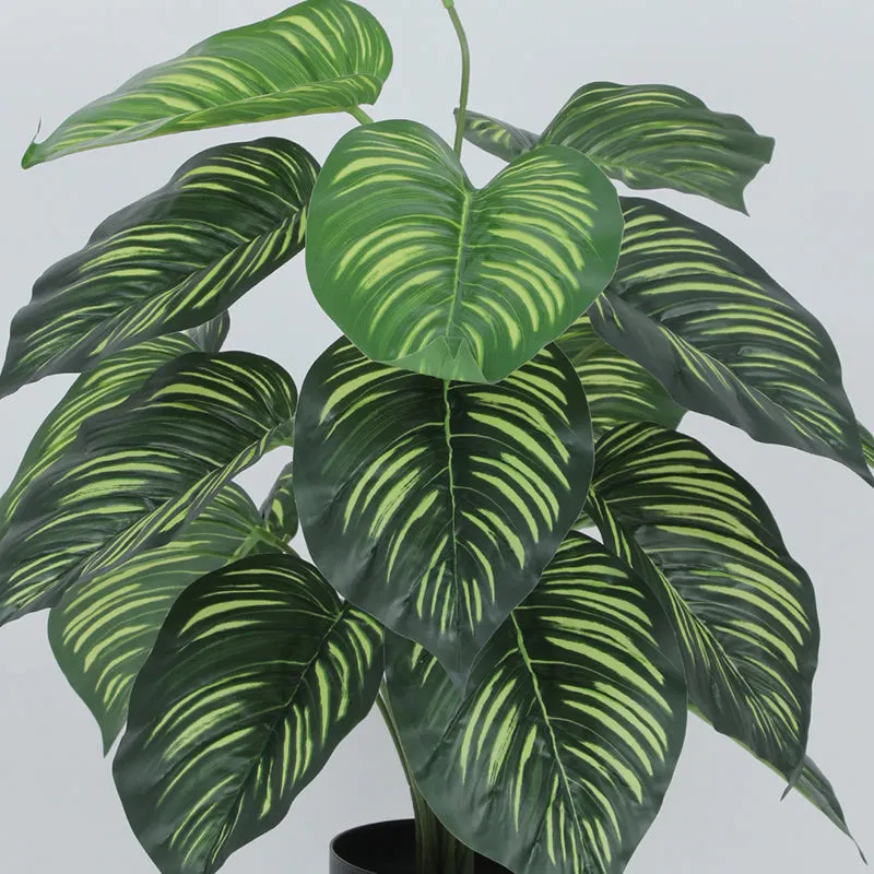 Leafelle Artificial Plant With Black Plastic Pot - 2.5 Feet media 5