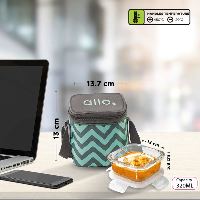 Paksy Leak Proof Glass Lunch Box (320 mL Each) - Set Of Two media 8