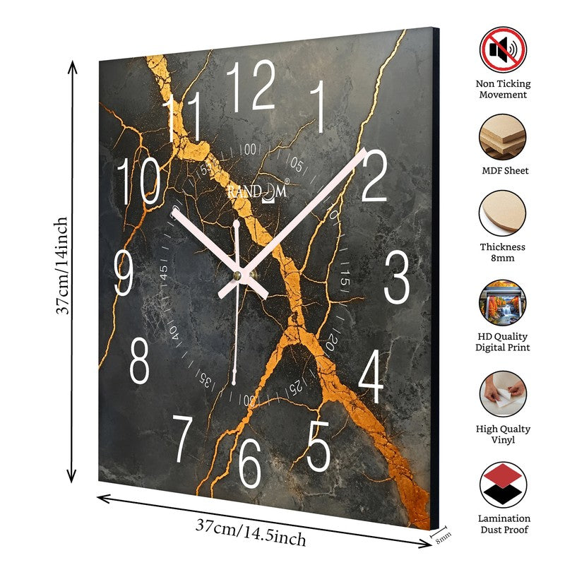 Qyrex Analog Wall Clock - Grey media 9