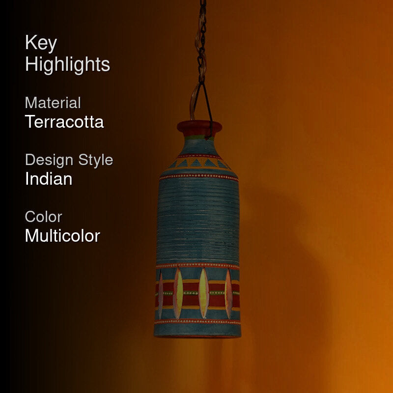 Shua Terracotta Ceiling Lamp - Blue media 2