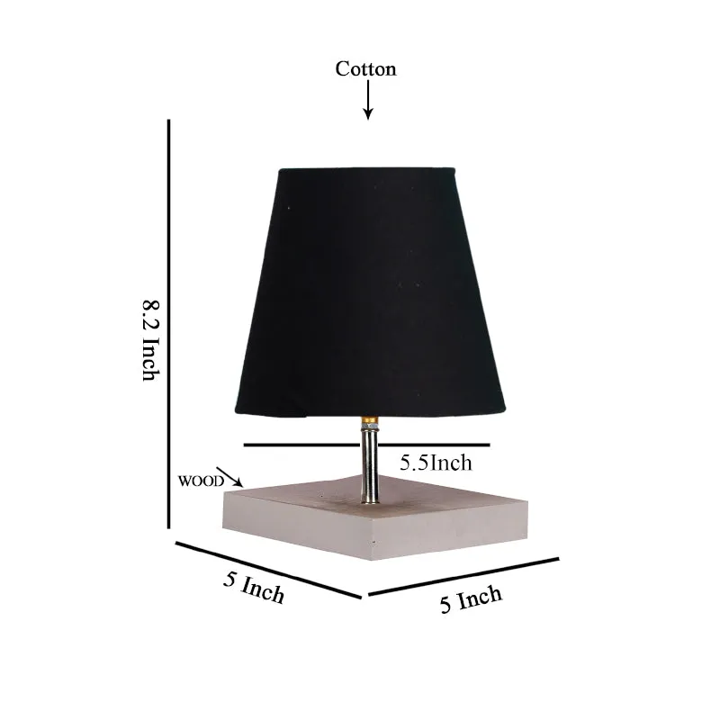 Alsa Fabric Table Lamp - Black,White media 5