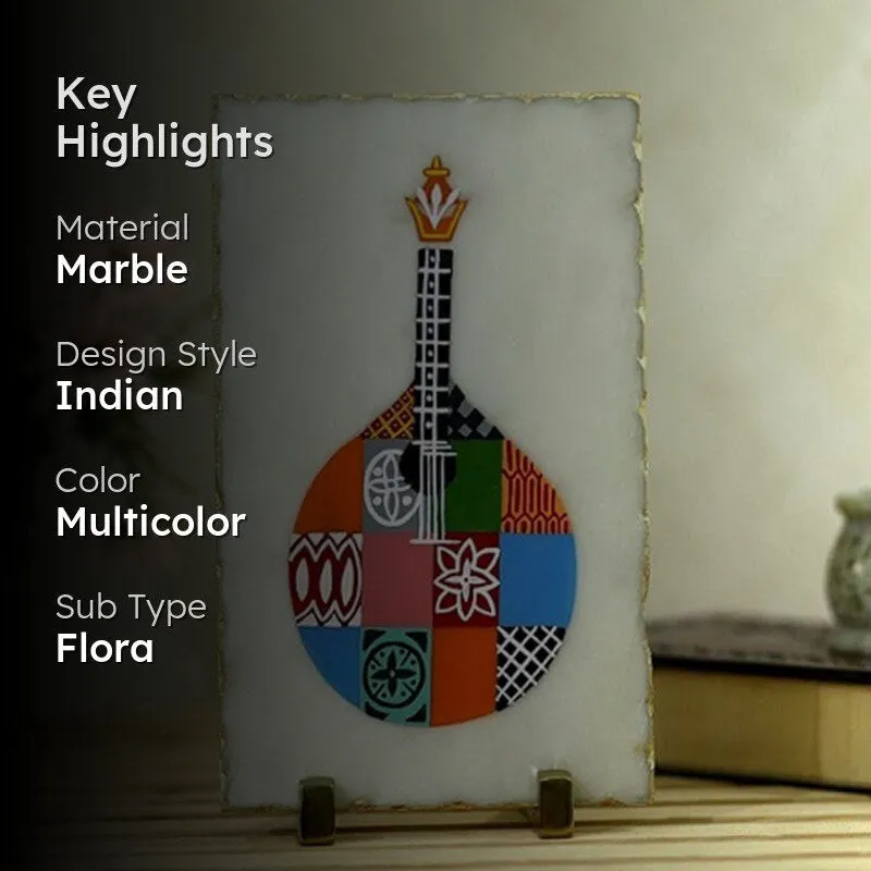 Symphonic Hand Painted Marble Showpiece media 2