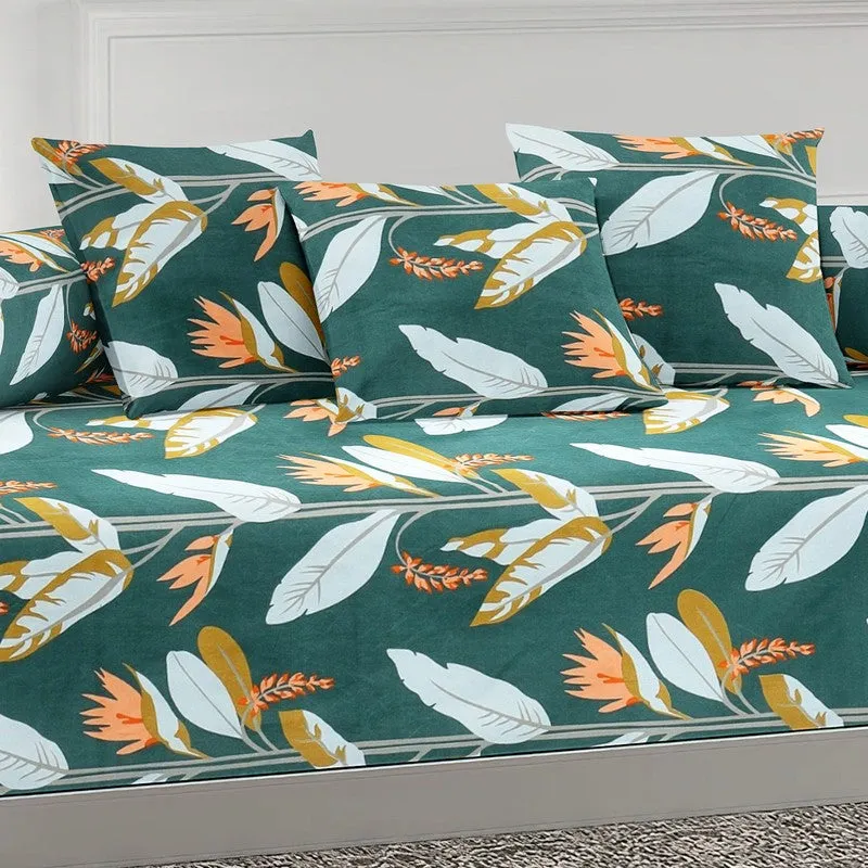 Florixa Printed Diwan Set - Six Piece Set media 4