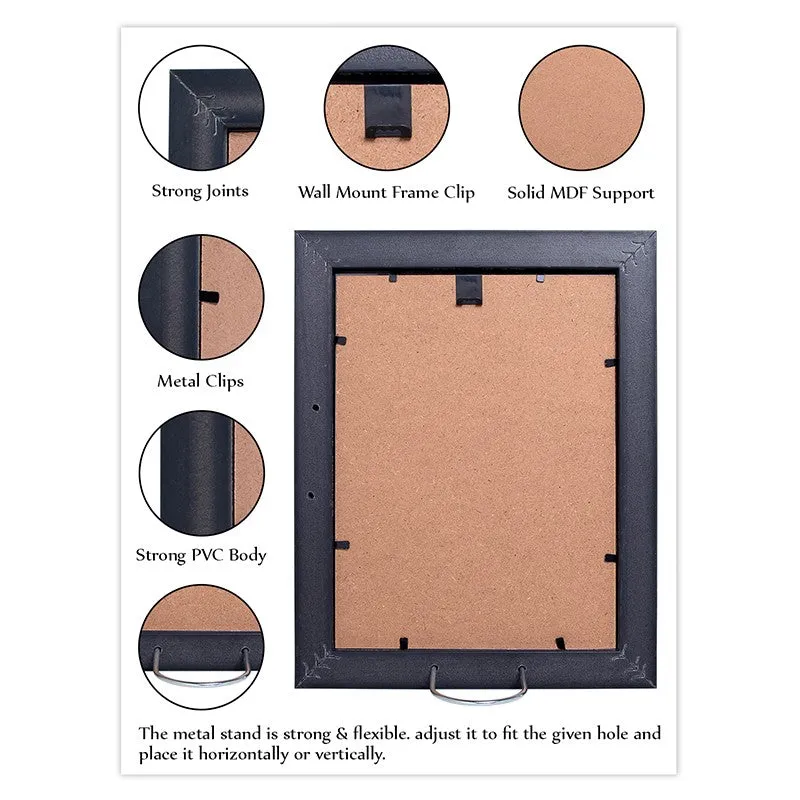 Elegant Vintage Style PVC Photo Frame - Grey media 8