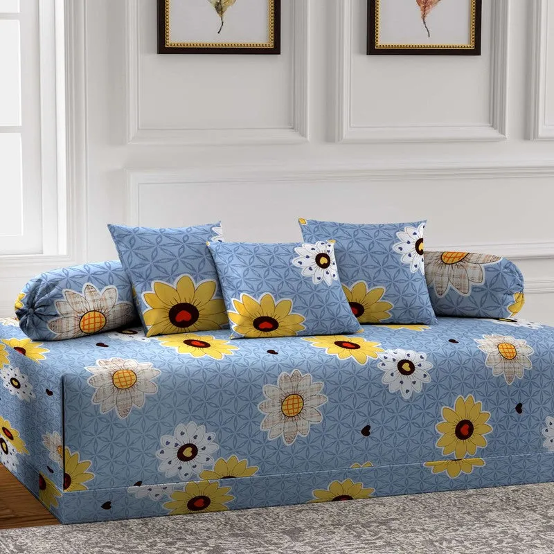 Blosyn Printed Diwan Set - Six Piece Set media 3