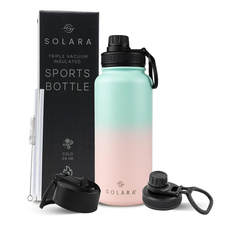 Solara Insulated Stainless Steel Bottle (1000 mL) - Pink,Blue media 3